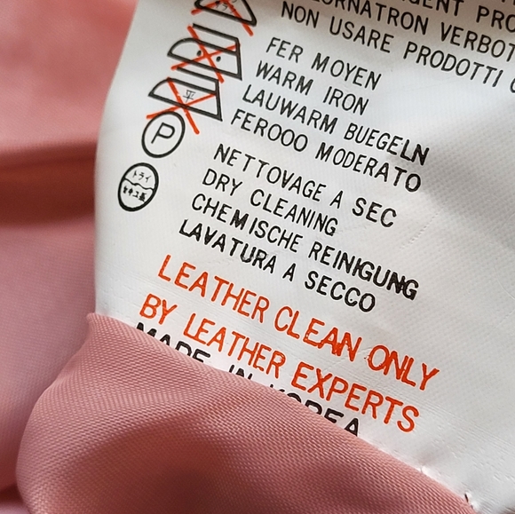 Pioneer Wear vtg 80s pink suede fringed western shirt size 8 - Picture 7 of 10